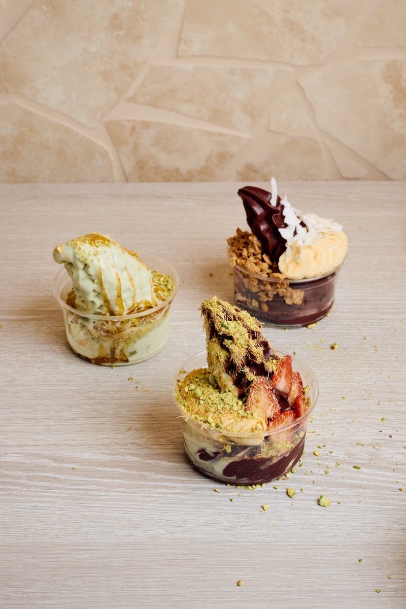 A selection of URTH açai bowls